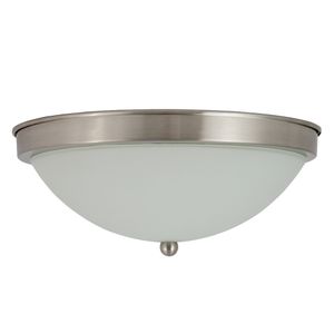 Lampara de Techo Niquel Satinado 1 Luz E27 60w M 1 Pz