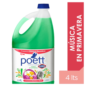 Poett Limpiador aromatizante música en primavera 4 L