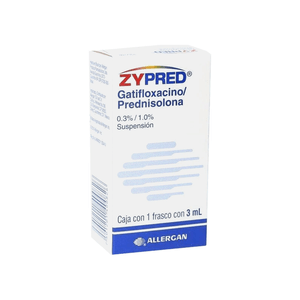 Zypred 0.3% / 1.0% Fco 3 Ml Gatifloxacino, Predni 1 Pz