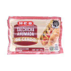 HEB Salchicha de Cerdo Ahumada 570 g Salchicha de Cerdo Ahumada 570 Gr