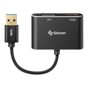 Adaptador USB 3.0 a HDMI / VGA COM-476