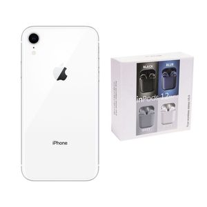 Apple iPhone XR 64GB Blanco REACONDICIONADO + Audífonos Genéricos