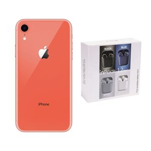 Apple iPhone XR 64GB Coral REACONDICIONADO + Audífonos Genéricos