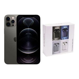 Apple iPhone 12 Pro 256GB Gris REACONDICIONADO + Audífonos Genéricos