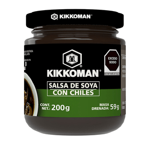 Kikkoman Salsa de Soya con Chiles 200 g