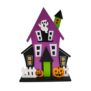 Halloween Decoracion Mesa Casa Embrujada 30 Cms Al 1 Pz