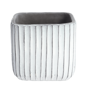 Maceta Cemento Antigua Gris 14.3 X 14.3 X 12.7 1 Pz