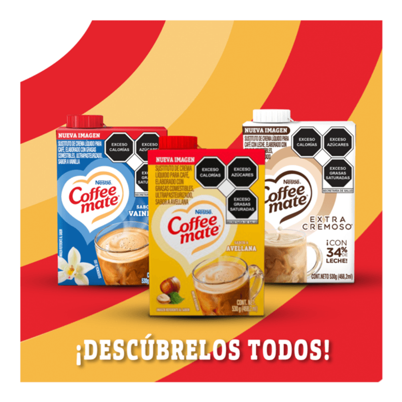 Sustituto de crema para café Coffee Mate líquido sabor vainilla 530 g