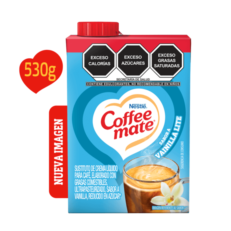 Sustituto de crema para café Coffee Mate en polvo sabor vainilla