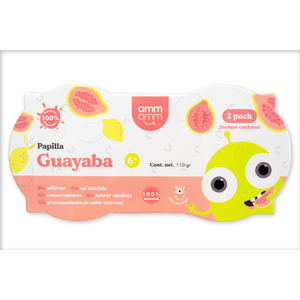 Amm Amm Papillas de Guayaba Bajo Proceso 110g 2 2 pz Amm Amm Papillas de Guayaba Bajo Proceso 110g 2  2 Pz