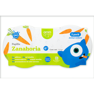 Amm Amm Papilla de Zanahoria Elaborada con Proce 2 Pz
