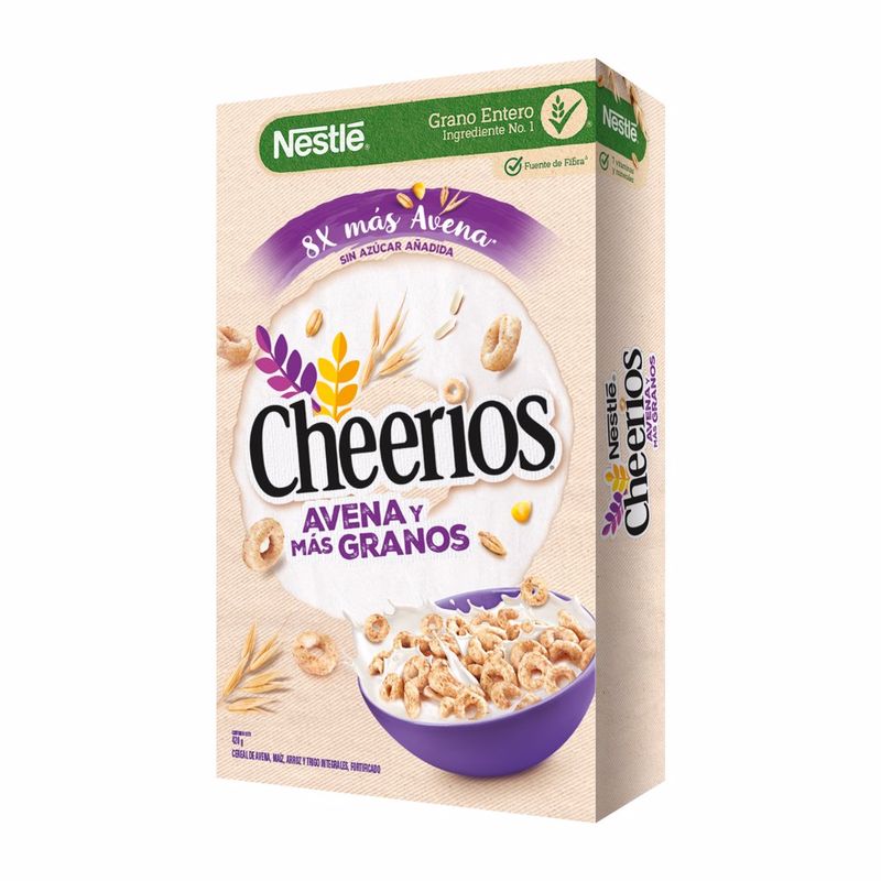 CEREAL CHEERIOS AVENA Y MÁS GRANOS SIN AZUCAR 420 GR.