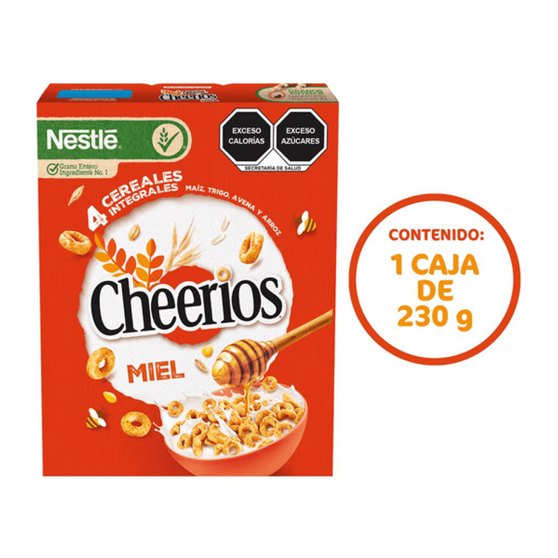 Cheerios Cereal Nestlé Miel Con Avena 230 G H E B México 1202
