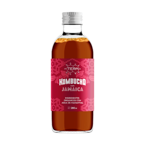 Kombucha Sabor Jamaica Orgánica 280 Mm