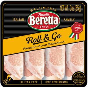 Beretta Rollitos de Prosciutto y Mozzarella 85 g