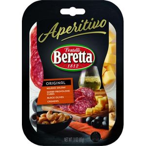 Beretta Snack de Salami Provolone Aceituna y Nuez de la India 142 g