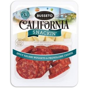 Busseto California Snack Nuggets de Salami Picante y Provolone 85 g