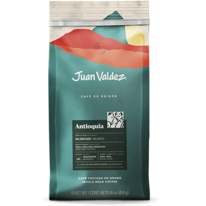 Juan Valdez Café de Origen Antioquia Grano 454 g