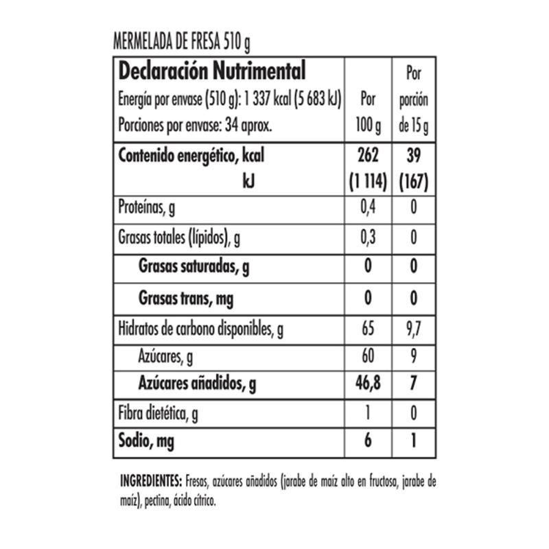 HCF Mermelada Fresa 300 g - H-E-B México