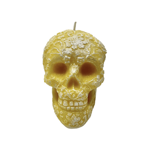 Vela Aromatica Calavera Amarillo 334 Gr 1 Pz