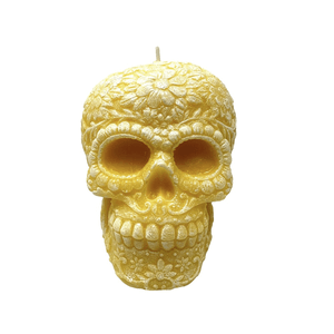 Vela Aromatica Calavera Amarillo 596 Gr 1 Pz