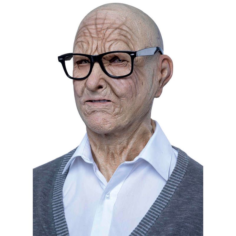 Máscara Realista de adulto mayor viejito abuelo - H-E-B México