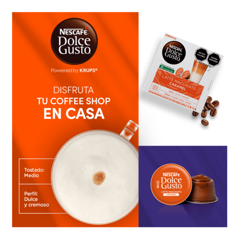 Cápsulas Caramel Macchiato Nescafé Dolce Gusto