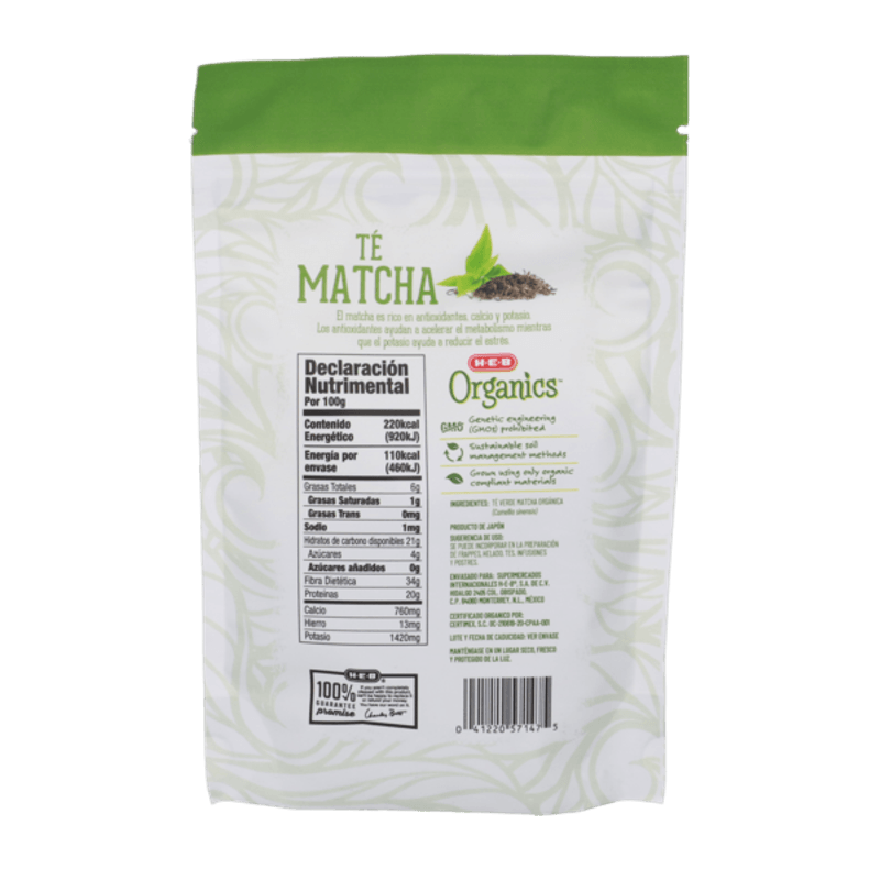 Fujiro Te Matcha Premium Organico 50 g - H-E-B México