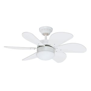 Ventilador de Techo Hunter Sprint con Luz 30 Pulgadas (Revolutions) Blanco