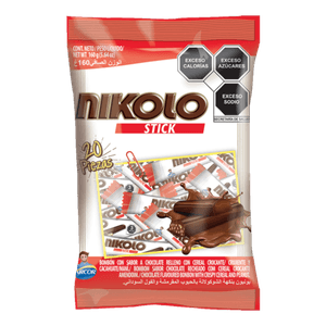 Barra de Chocolate Nikolo Stick 20 Pz