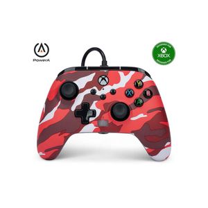 Control Alámbrico Xbox Red Camo