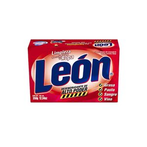 CAJA JABÓN LEÓN ALTO PODER ROJO 350GR (20PZ) CJA350