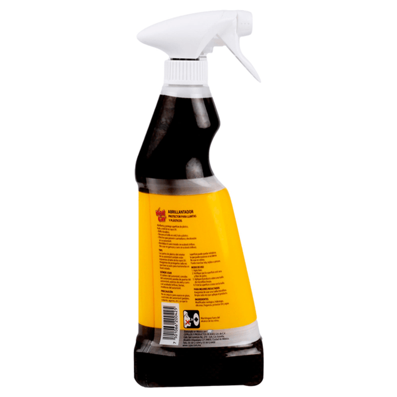 Abrillantador de Neumáticos 500 ML SPRAY PARA NEUMÁTICOS Con Envío