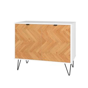 Modular Credenza Ibiza estilo Bufetera 2 puertas blanco