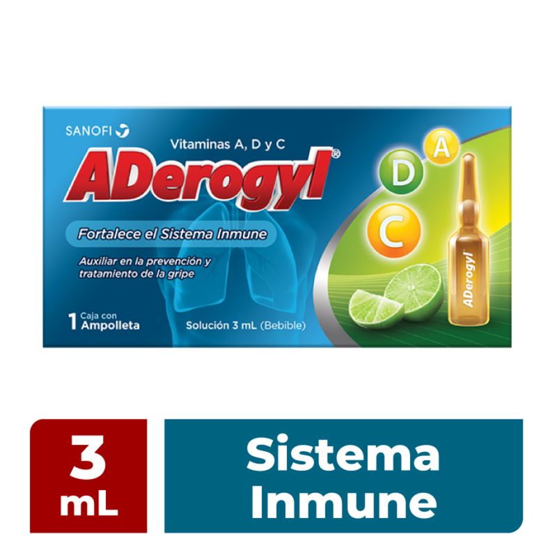 ADerogyl Ampolletas  Con una ampolleta a la semana tienes