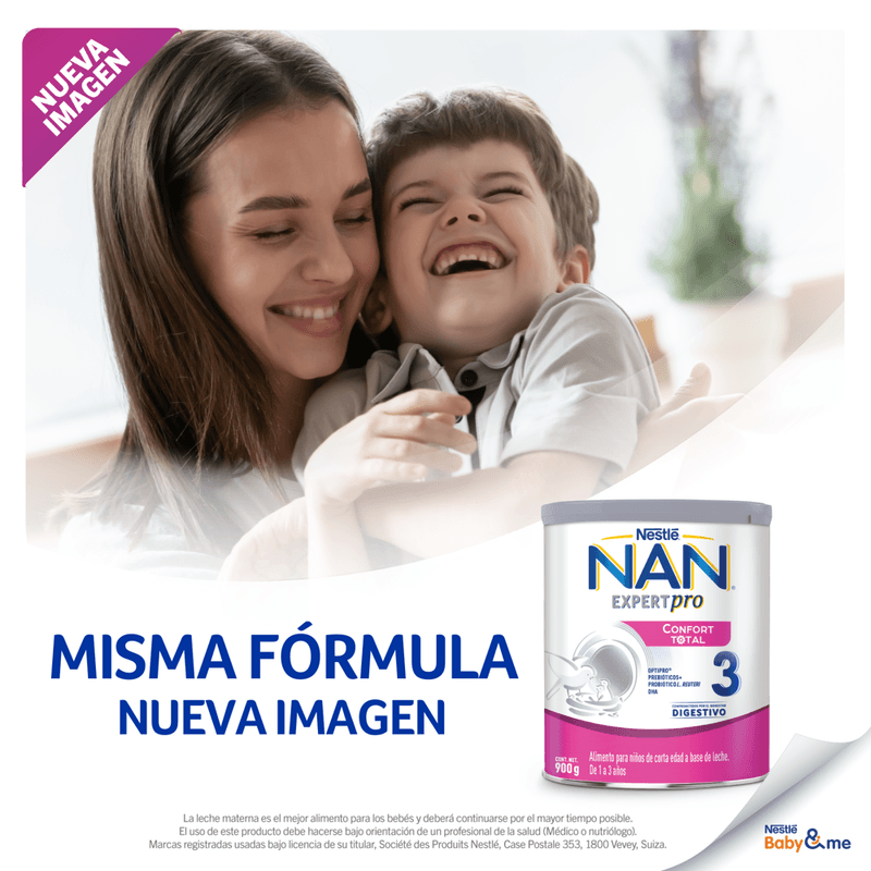 Fórmula Infantil NAN Confort Total 2 900g : : Bebé