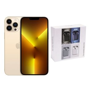 Apple iPhone 13 Pro Max 128GB Dorado REACONDICIONADO + Audífonos Genéricos