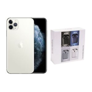 Apple iPhone 11 Pro Max 256GB Plata REACONDICIONADO + Audífonos Genéricos