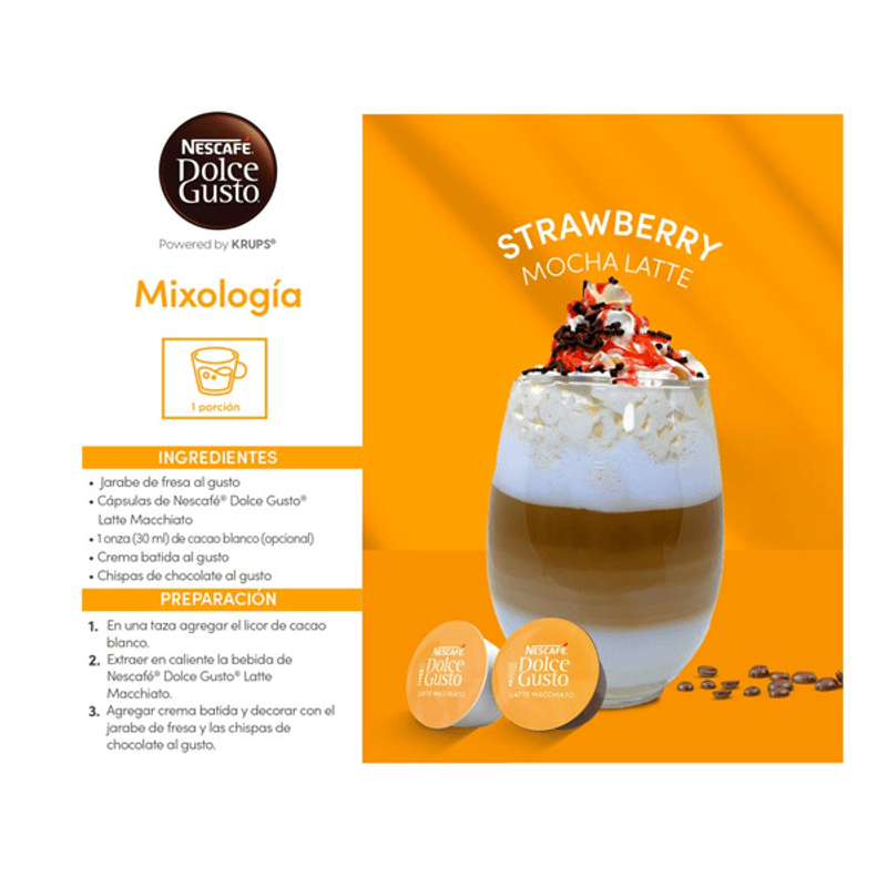 Café en Cápsula Nescafe Dolce Gusto Chococino con 16 pz 96 g - H-E-B México