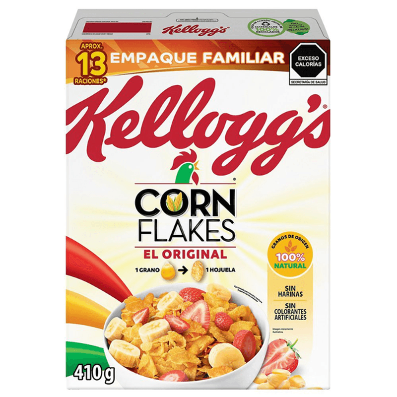 Kelloggs Cereal Corn Flakes El Original 410 g - H-E-B México