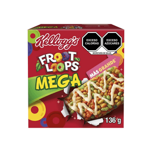 Kelloggs Barra de Cereal Mega Froot Loops 136 g