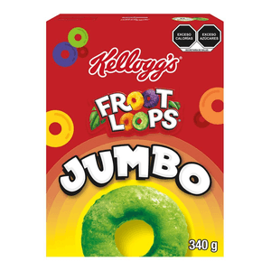 Kelloggs Cereal Froot Loops Jumbo 340 g