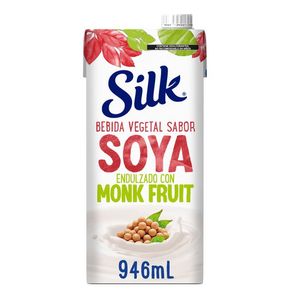 Silk Bebida Vegetal Sabor Soya sin Azúcar Sabor Monkfruit 946 ml