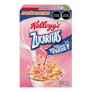 Kelloggs Cereal Malteada de Fresa 374 g