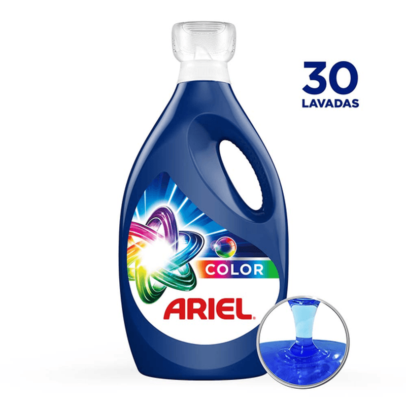 Ariel Color Detergente Líquido Para Lavar Ropa Blanca y de Color 1.8 L - Mi  Tienda del Ahorro
