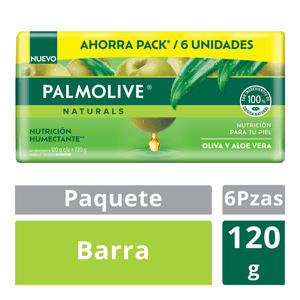 Jabon Multipack Aloe Olive 6 Pz