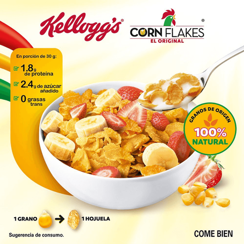 Kelloggs Cereal Corn Flakes El Original 410 g - H-E-B México