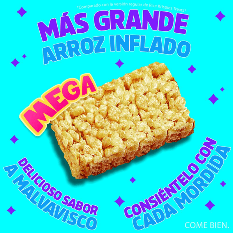 Kellogg's Barras de Arroz Inflado Rice Krispies 40 pzas d