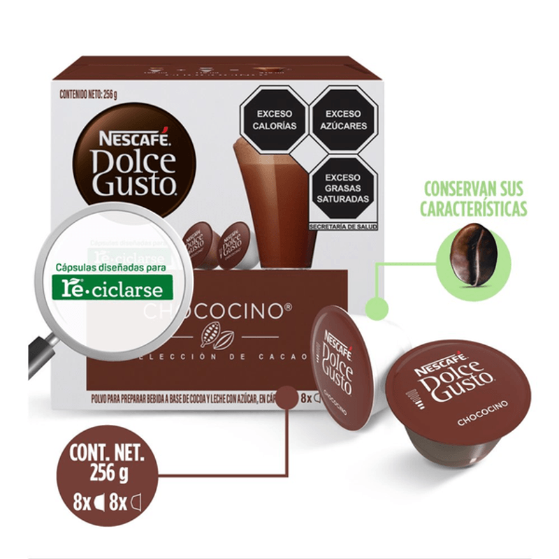 Café en Cápsula Nescafe Dolce Gusto Chococino con 16 pz 96 g