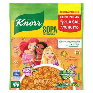 Knorr Sopa de Fideo con Forma de Princesas 95 g